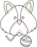 Cat & Yarn Embroidery File