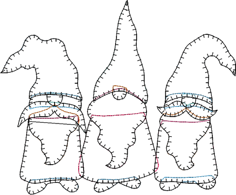 Gnomies Embroidery File