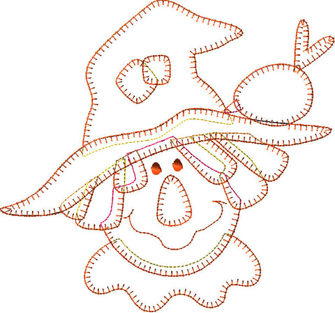 Happy Scarecrow Embroidery File