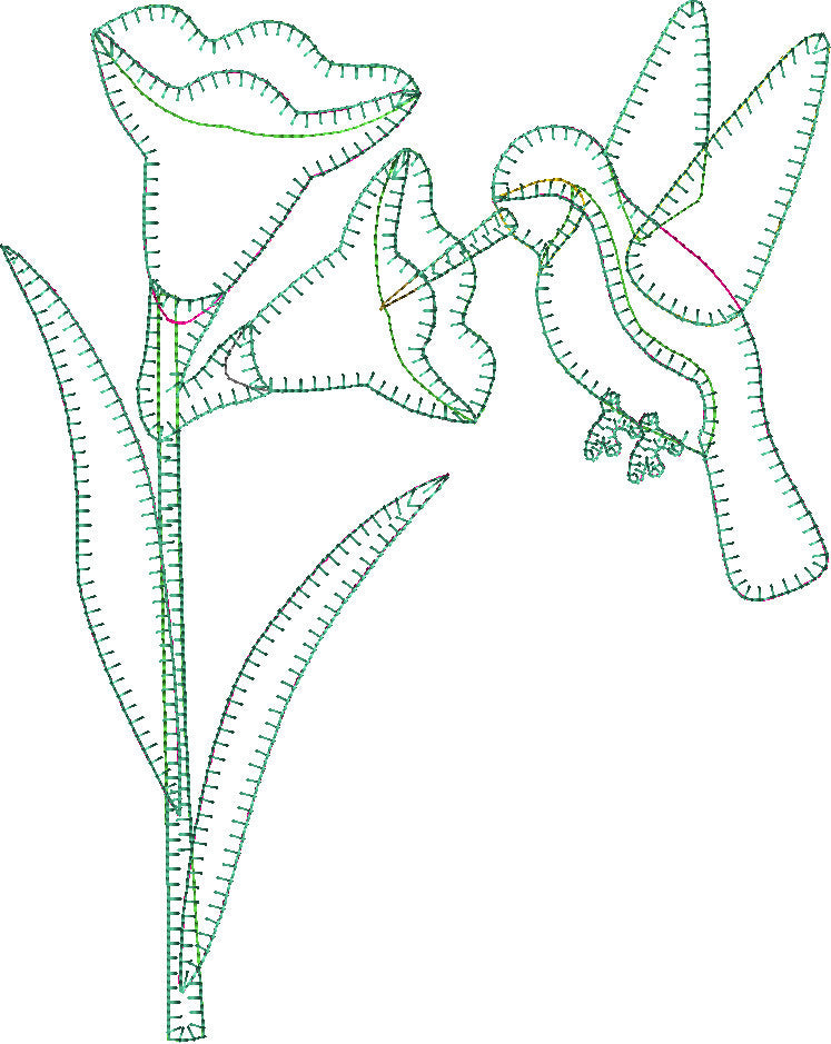 Hummingbird Embroidery File