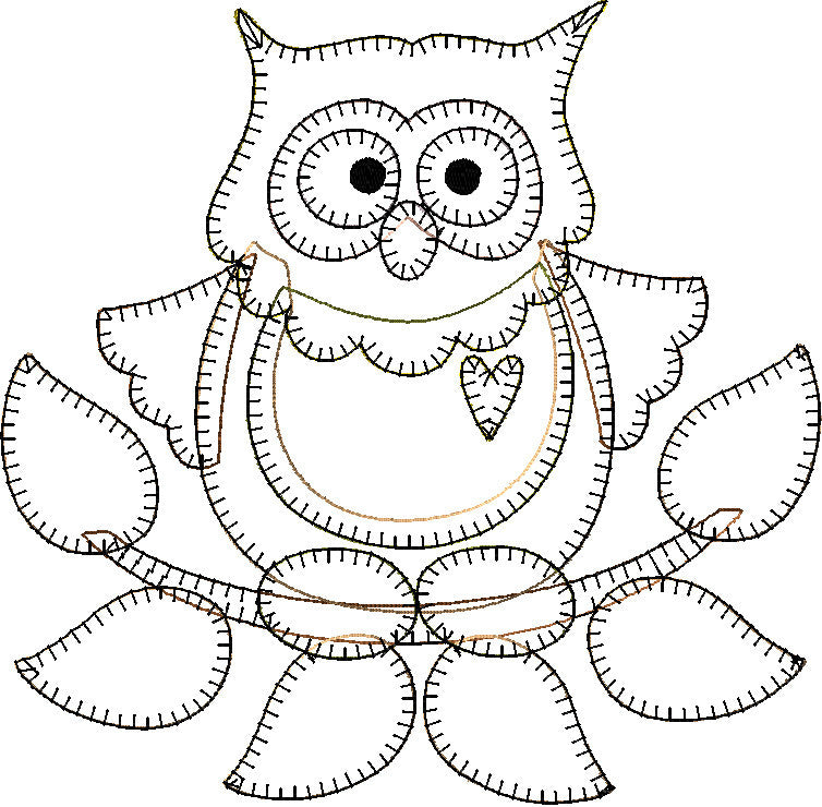 Little Hoot Owl Embroidery File