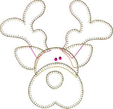 Reindeer Patternlet Embroidery File
