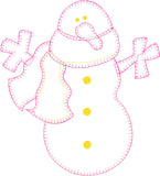 Snowman Patternlet Embroidery File
