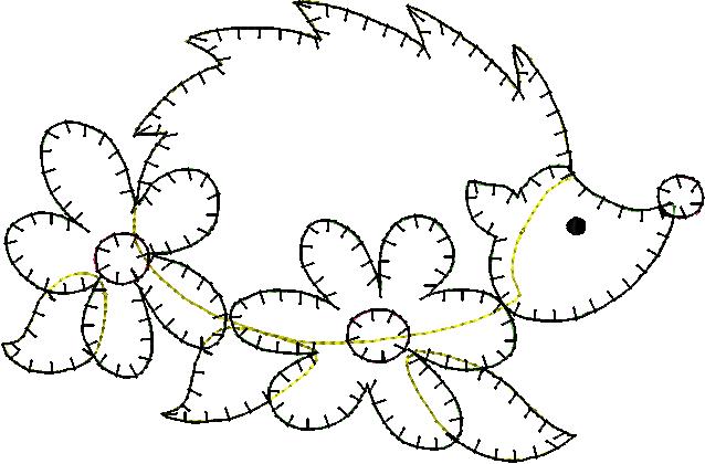 Hedgie Embroidery File