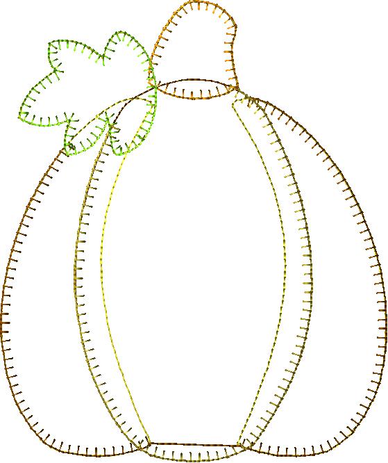 Pumpkin Patternlet Embroidery File